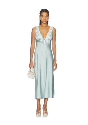 Elodie the Label Odette Dress in Baby Blue. Size XS. Also in S, M, L, XL.