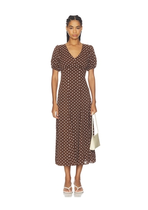 Elodie the Label Anika Dress in Brown. Size XS. Also in S, M, L, XL.