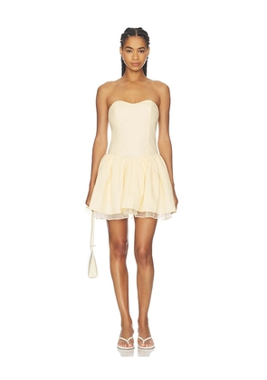 ASTR the Label Bijou Dress in Yellow. Size XS. Also in S, M, L, XL.