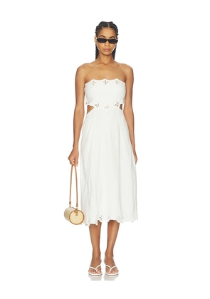 ASTR the Label Shavonda Dress in White. Size XS. Also in S, M, L, XL.