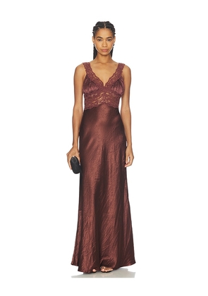 Arcina Ori Eveline Dress in Chocolate. Size XS. Also in S, M, L, XL.