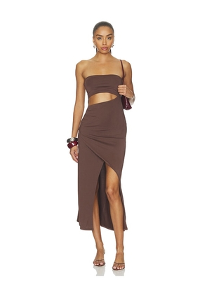 LSPACE X Salty Blonde Corsica Dress in Brown. Size S. Also in M, L.