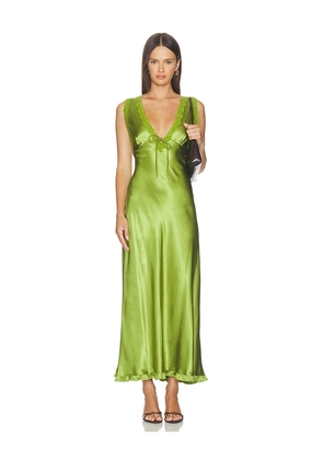 LSPACE X Salty Blonde Eyes On You Maxi Dress in Green. Size S. Also in M.