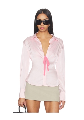 LIONESS Angelic Shirt in Pink. Size S. Also in XXS, XS, M, XL.