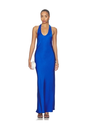 LIONESS Bare Maxi Dress in Blue. Size S. Also in M, L, XL, XXL.