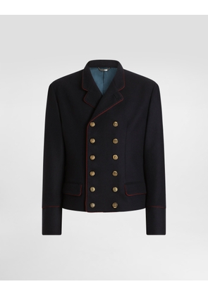 Dolce & Gabbana Double-breasted Wool Frock Coat - Man Collection Blue 50