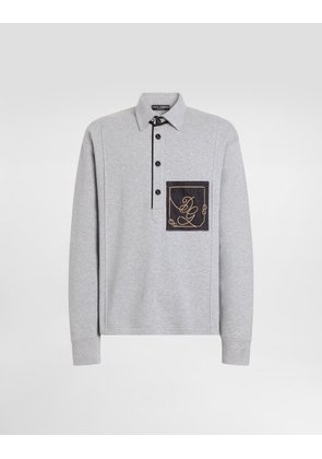 Dolce & Gabbana Melange Cotton Sweatshirt - Man Collection Gray S