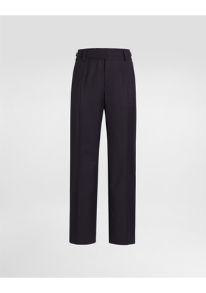 Dolce & Gabbana Virgin Wool Trousers - Man Collection Blue 48