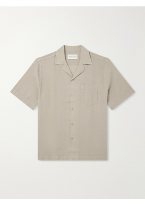Frescobol Carioca - Angelo Camp-Collar Linen Shirt - Men - Green - S