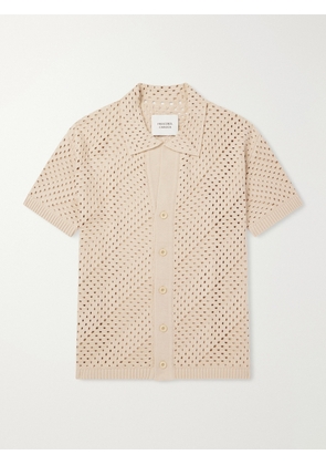 Frescobol Carioca - Pinto Crocheted Cotton Shirt - Men - Neutrals - S