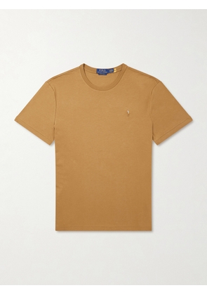 Polo Ralph Lauren - Logo-Embroidered Cotton-Jersey T-Shirt - Men - Brown - XS