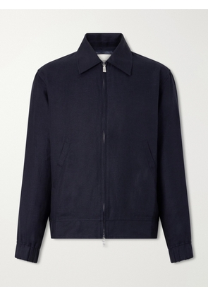 Frescobol Carioca - Tomas Cotton and Linen-Blend Blouson Jacket - Men - Blue - S