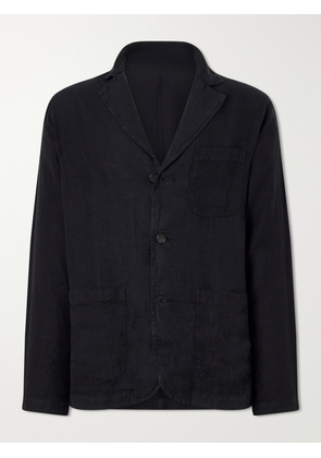 Corridor - Linen Blazer - Men - Black - S