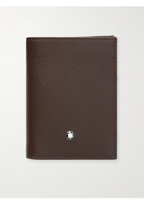 Montblanc - Cross-Grain Leather Billfold Wallet - Men - Brown