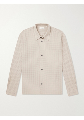 FRAME - Checked Woven Shirt - Men - Neutrals - S