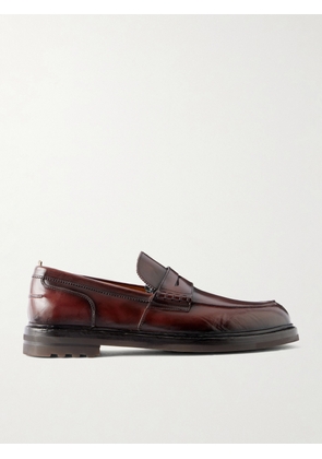 Officine Creative - Sax Flexi 001 Leather Loafers - Men - Burgundy - EU 40