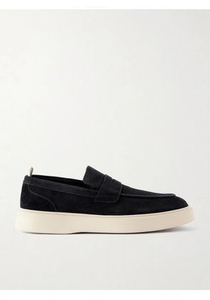 Officine Creative - Frame 001 Suede Penny Loafers - Men - Black - EU 40