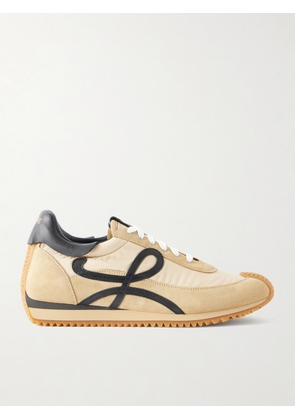 LOEWE - Flow Runner 2.0 Suede-Trimmed Shell Sneakers - Men - Neutrals - EU 40