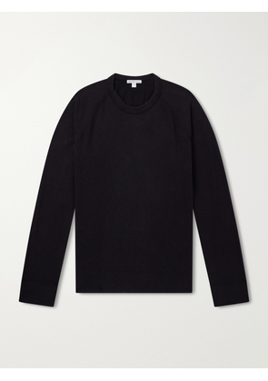 James Perse - Garment-Dyed Loopback Supima Cotton-Jersey Sweatshirt - Men - Black - 1