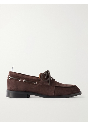 Thom Browne - Suede Boat Shoes - Men - Brown - US 7