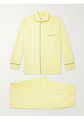 Anderson & Sheppard - George Cortina Cotton-Poplin Pyjama Set - Men - Yellow - S