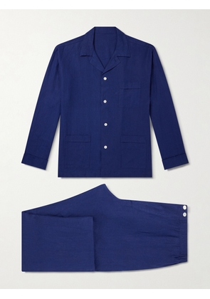 Anderson & Sheppard - Linen Pyjama Set - Men - Blue - S