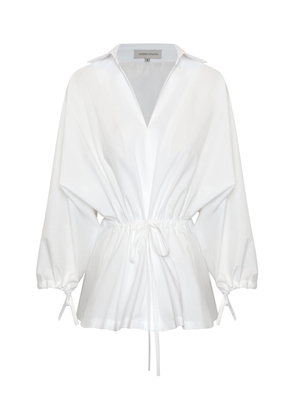 Andres Otalora Amadamia Oversized Cotton-Poplin Blouse - Moda Operandi