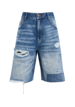 Sea Milene Denim Knee-Length Shorts - Moda Operandi