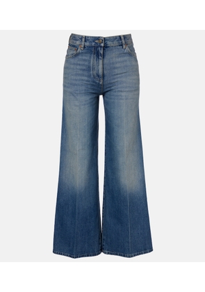 Valentino VGold wide-leg faded jeans