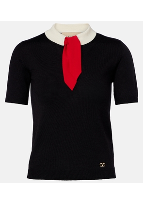 Valentino Maglia VLogo wool-blend sweater