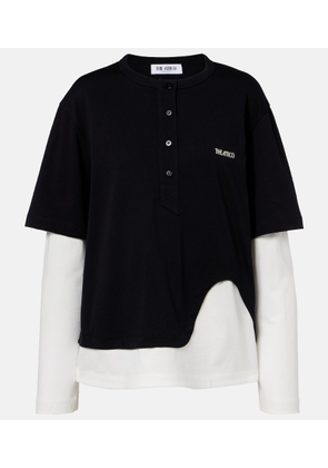 The Attico Layered cotton jersey T-shirt