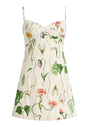 Cara Cara Cherry Linen Mini Dress - Moda Operandi