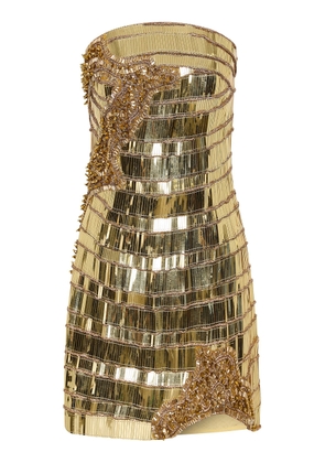 Rachel Gilbert Ariel Beaded Mini Dress - Moda Operandi