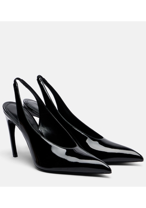 The Attico Viper leather slingback pumps