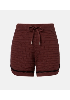 Varley Morden pointelle cotton shorts