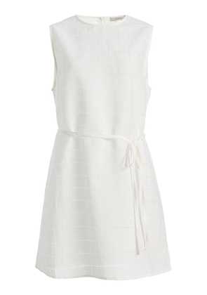 Asceno The Sintra Linen-Cotton Mini Dress - Moda Operandi
