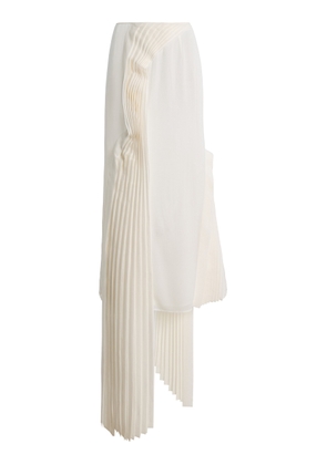 Tove Perle Pleat-Detailed Silk Midi Skirt - Moda Operandi