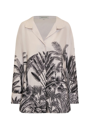 Andres Otalora Un Tej Oversized Printed Linen Shirt - Moda Operandi