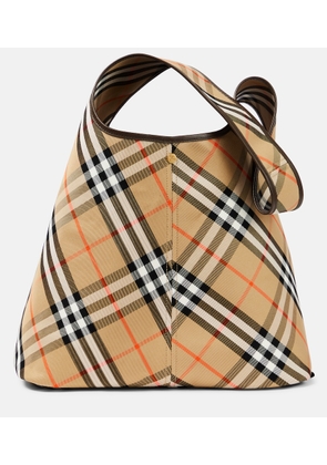 Burberry Burberry Check Small canvas tote bag