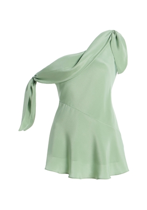 Rodarte Exclusive Tie-Detailed Bias Silk-Crepe Top - Moda Operandi