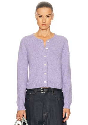 Guest In Residence Ava Cardigan in Dusk - Purple. Size L (also in S, XS, M).