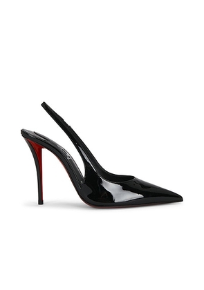 Christian Louboutin Miss Z Sling Back 100 Pump in Black - Black,Red. Size 40 (also in 36, 36.5, 37, 37.5, 38, 38.5, 39, 39.5, 40.5, 41).