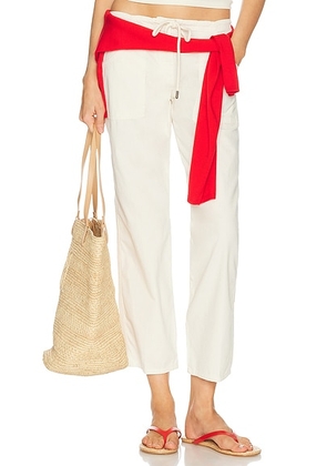 RE/DONE Laguna Pants in Crema - Cream. Size 29 (also in 24, 25, 26, 27, 28, 30, 32).