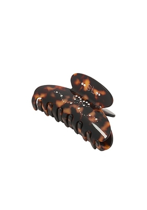 Sandy Liang Princess Hair Claw in Tortoise Shell - Brown. Size all.