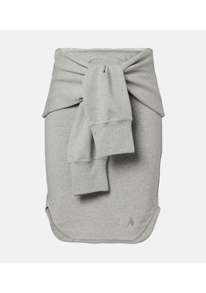 The Attico Cotton-blend midi skirt