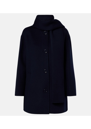 'S Max Mara Scarf-detail virgin wool coat