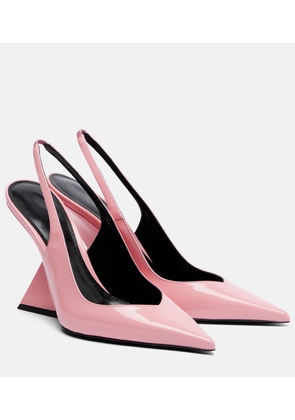 The Attico Cheope leather slingback wedges