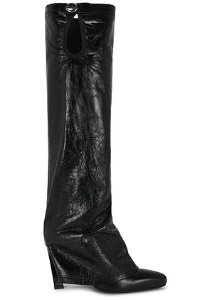 THE ATTICO Leon 100mm Boot in Black - Black. Size 37 (also in ).