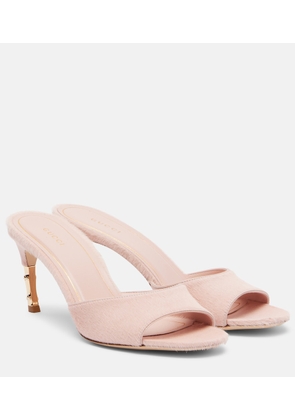 Gucci Castello calf hair mules