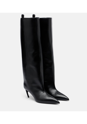 The Attico Lea leather knee-high boots